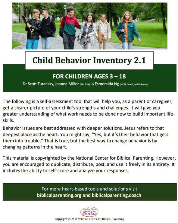 child behavior inventory